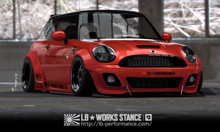 liberty walk body kit mini cooper